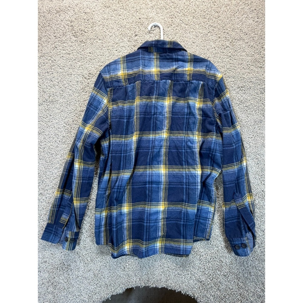 Coleman Men's XL‎ Plaid Flannel Shirt – Blue/Yellow – 100% Cotton - Picture 3 of 10